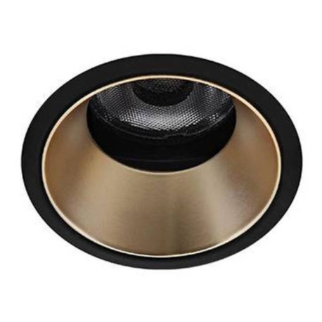 Spot encastré orientable SILK RDX Indigo - 6W - 3000K - Noir/Champagne - Dimmable