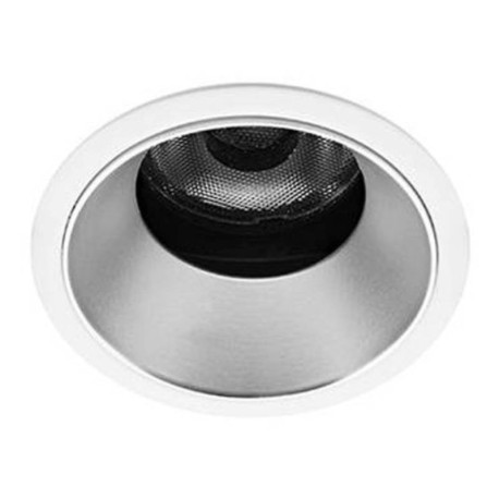 Spot encastré rond orientable SILK RDX Indigo - 6W - 3000K - Blanc mat / Argent - Dimmable