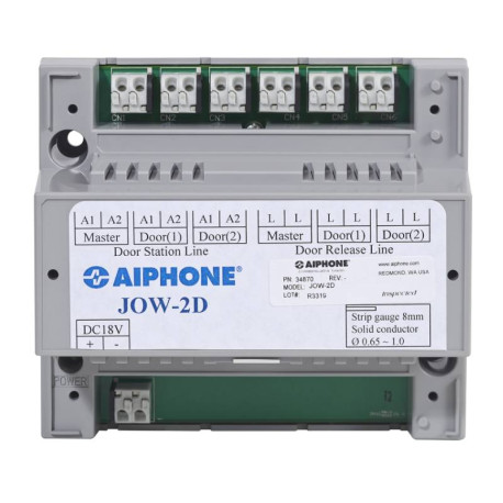 Adaptateur JOW2D pour 2 platines de rue vidéo JO Aiphone