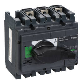 Interrupteur sectionneur ComPact INS250 Schneider Electric - 3P - 160 A - Poignée noire