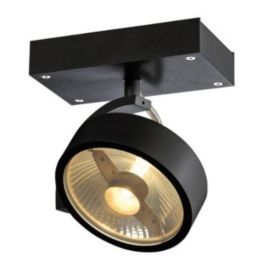 Plafonnier KALU 1 spot QPAR111 - Noir - 75W