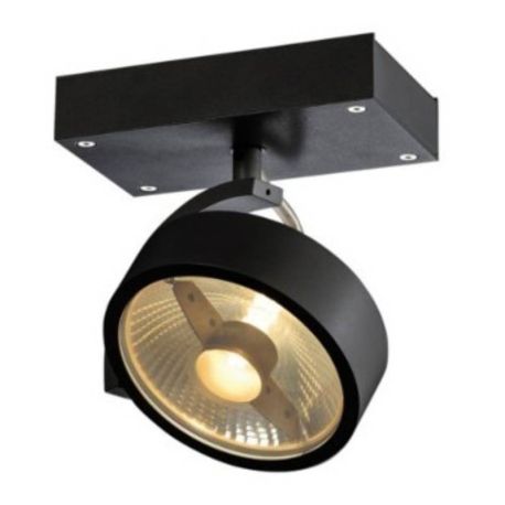 Plafonnier KALU 1 spot QPAR111 - Noir - 75W