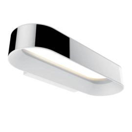 Applique murale Agena LED - Chrome - 20W - 2700K - IP44 - Dimmable - Avec ampoule