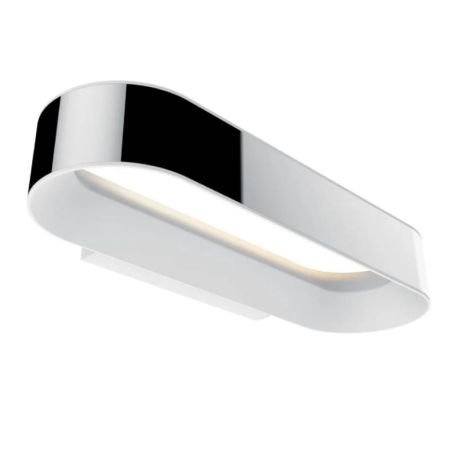 Applique murale Agena LED - Chrome - 20W - 2700K - IP44 - Dimmable - Avec ampoule