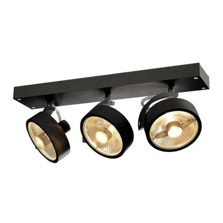 Plafonnier KALU 3 spot QPAR111 - Noir - 3x75W