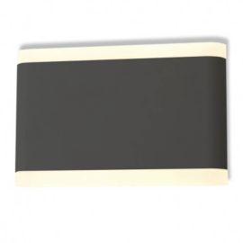 Applique murale anthracite - 10W - 4000K - 770lm - Non dimmable - Avec ampoule