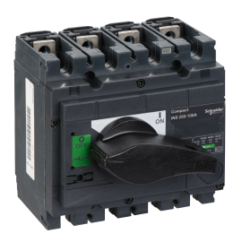 Interrupteur sectionneur ComPact INS250 Schneider Electric - 4P - 100 A - Poignée noire