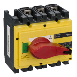 Interrupteur sectionneur Interpact INS250 Schneider Electric - 3P - 250 A - Rouge/jaune