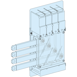Raccordement arrivée reporté en gaine NS630 PrismaSeT G Active Schneider Electric - Horizontal - Haut et Bas