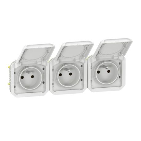 Legrand, LEG 69870 presa Plexo con built-terra Bianco, B007C1TECA