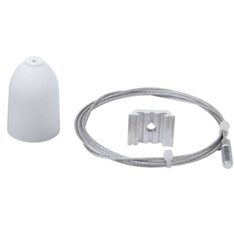 Suspension GBS 33 Aric - Pour rail Nokia 029 - L 1.5m - Blanc