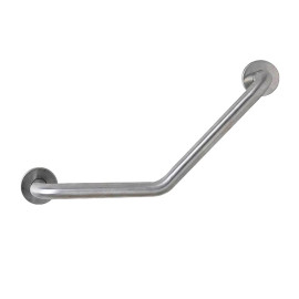 Barre d'appui coudée 135° Aquance - ACC70117 - Inox- Poli brillant