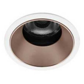 Spot encastré rond orientable SILK RDX Warm Indigo - 6W - 2000-3000K - Blanc mat/ Or rose