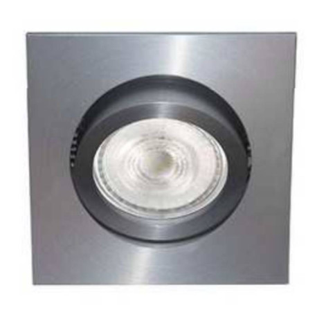 Spot encastré carré ALA1013 SX Indigo - GU10 - 50W max - Alu mat - Sans ampoule