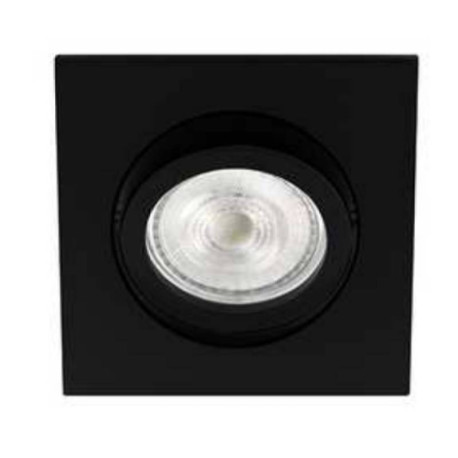 Spot encastré carré ALA1013 SX Indigo - GU10 - 50W max - Noir mat - Sans ampoule