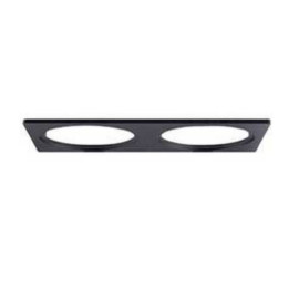 Bague de finition rectangulaire - Pour 2 spots SYLA R-B Indigo - Noir mat
