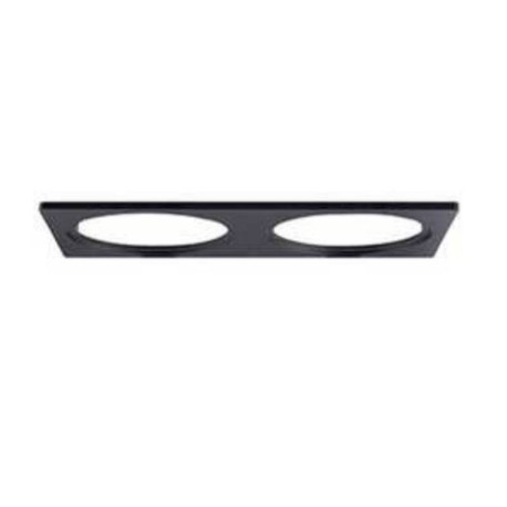 Bague de finition rectangulaire - Pour 2 spots SYLA R-B Indigo - Noir mat