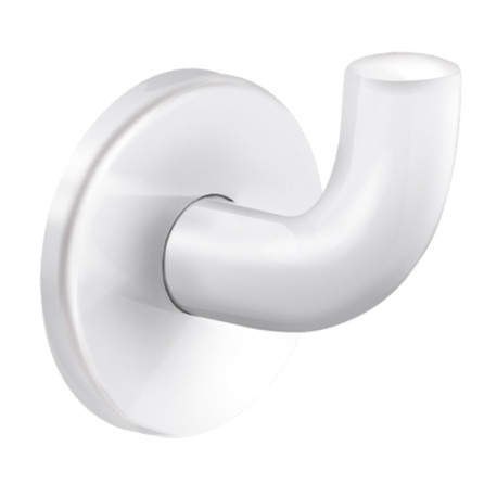 Patère modèle court Delabie - Nylon - Blanc