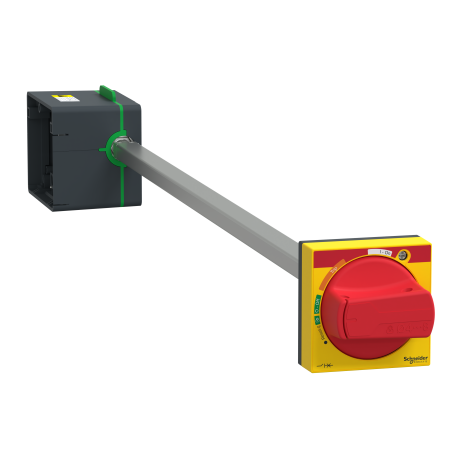 Commande rotative latérale Schneider - Position O/F- Rouge/Jaune - IP54 - Pour ComPact NSXm, PowerPact B et TeSys