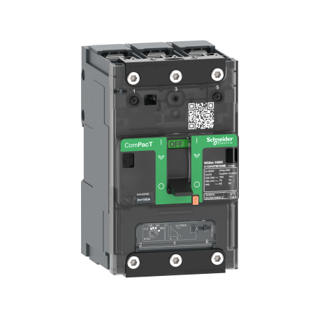 Disjoncteur ComPacT NSXmB Schneider Electric - TM-D 63A - 3P - 25kA - Borne à cosses