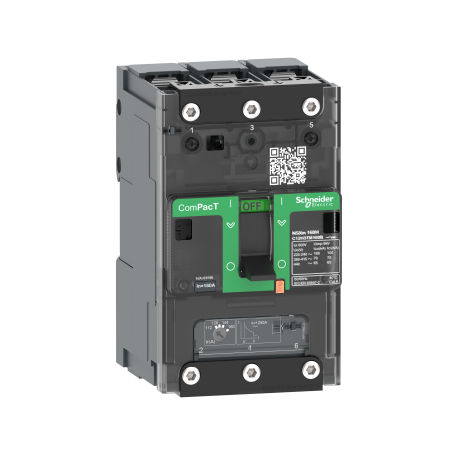 Disjoncteur ComPacT NSXmB Schneider Electric - TM-D 40A - 3P - 25kA - Borne à cosses