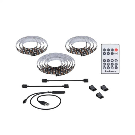 Strip USB LED Paulmann - Pour éclairage de télévision - 5W - 75"