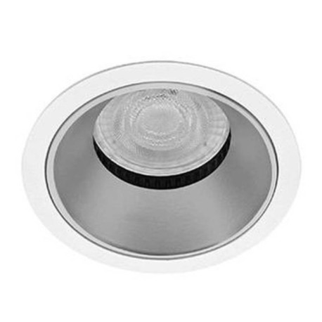 Spot encastré basse luminance Bali R Indigo - GU10 - 10W max - PAR16 - Blanc/Argent