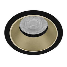 Spot encastré basse luminance Bali R Indigo - GU10 - 10W max - PAR16 - Noir/champagne