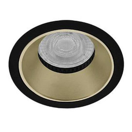 Spot encastré basse luminance Bali R Indigo - GU10 - 10W max - PAR16 - Noir/champagne
