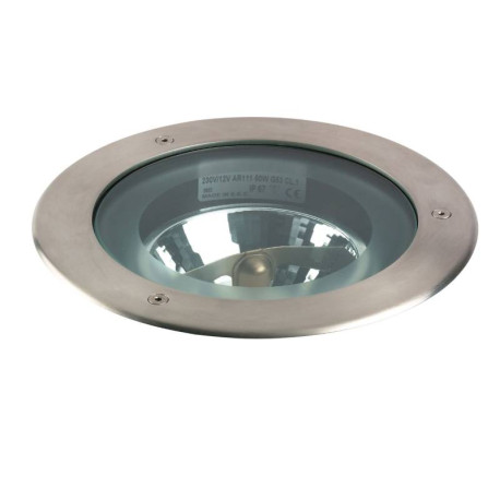 Spot de sol encastré Aquasol Medium Aric - Rond - 230V - G5.3 - 50W - IP67 - Inox