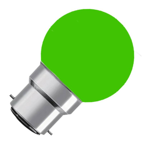 Ampoule sphérique LED TRIAC Arlux - B22 - 2W - Verte - Non dimmable