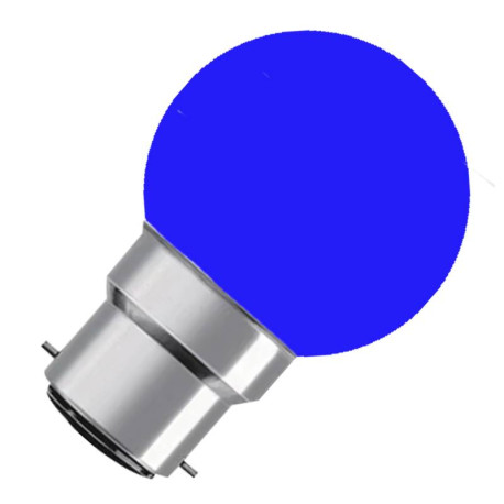 Ampoule sphérique LED TRIAC Arlux - B22 - 2W - Bleue - Non dimmable