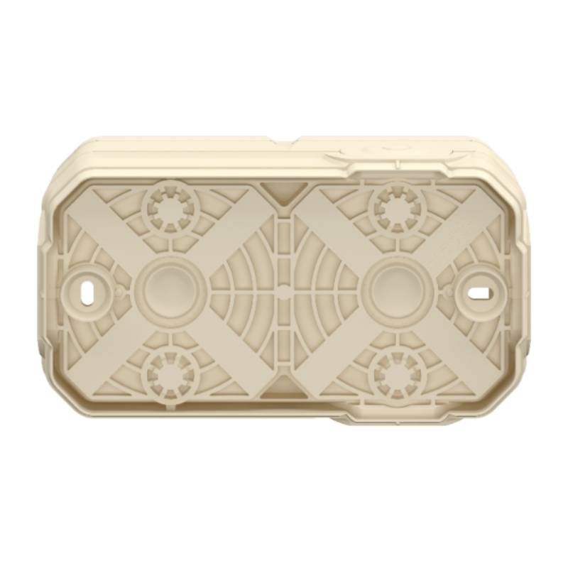 Legrand Plexo New 069866L Boîtier Saillie 2 Membranes IP55 - Blanc Ultra, Horizontal/Vertical