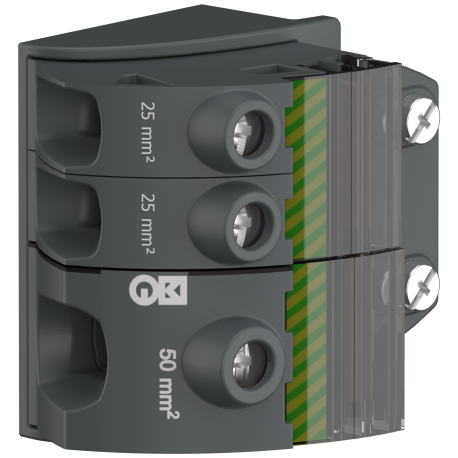 Bornier parafoudre PrismaSeT S & XS Schneider - Anthracite