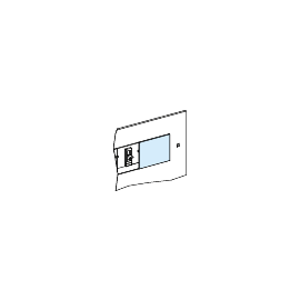 Obturateur fractionnable pour NSX 100-250 PrismaSeT G Active Schneider Electric - Sécable - 80x147mm - Blanc