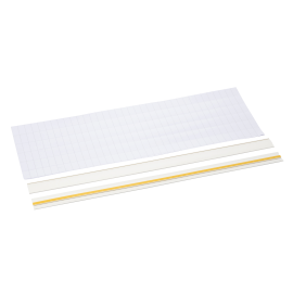 Lot de 12 porte-étiquettes adhésifs PrismaSeT G et P Schneider Electric - L.650mm - H.36mm
