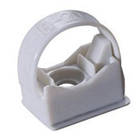 Collier de fixation gris pour tube IRL Ø 16-20 mm Gewis x100