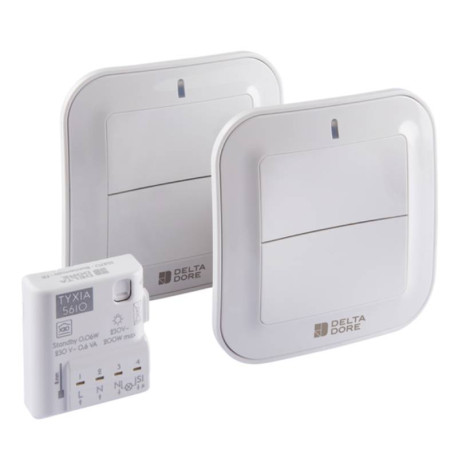Pack va-et-vient sans fil Tyxia 611 - Commande d'éclairage - Sans interrupteur existant