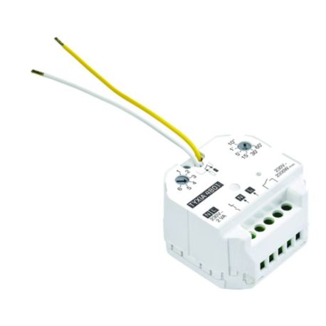 Micromodule Récepteur Encastré Sans Fil 10 Ampères TYXIA 4801 - sortie contact sec - 1 voie marche / arrêt + minuterie