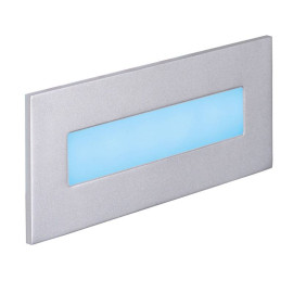 Encastré de mur gris LED BALIZ 3 Aric - 2,8W - LED bleue - IP20