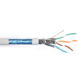 Câble grade 3 TV F/FTP 4P 500 MHz/2.2GHz LSZH - Vendu au mètre - Ivoire