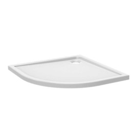 Receveur Plato ultra-plat 1/4 de rond Aquance - A poser ou encastrer - Blanc