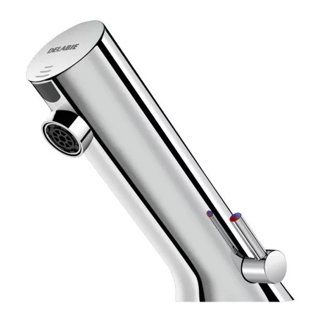 Robinet électronique Tempomatic Mix 5 Delabie - 3,8" - A piles - Chromé