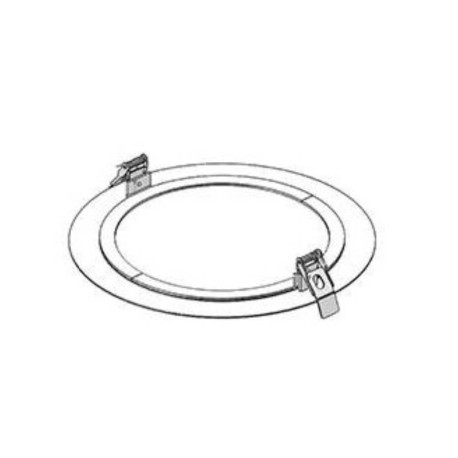 Bague de finition ronde 250mm - Pour downlight Indigo - Blanc