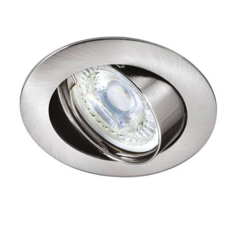 Kit spot encastré + LED GALAXY 6E Aric - GU10 - 6W - 4000K - Nickel - Rond