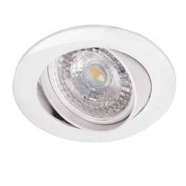 Kit spot encastré + LED GALAXY 6E Aric - GU10 - 6W - 3000K - Blanc - Rond