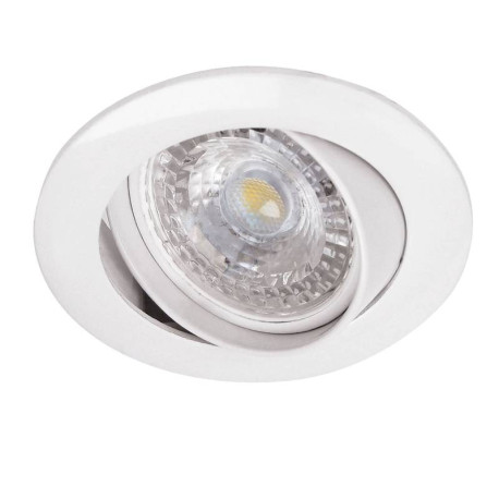 Kit spot encastré + LED GALAXY 6E Aric - GU10 - 6W - 3000K - Blanc - Rond
