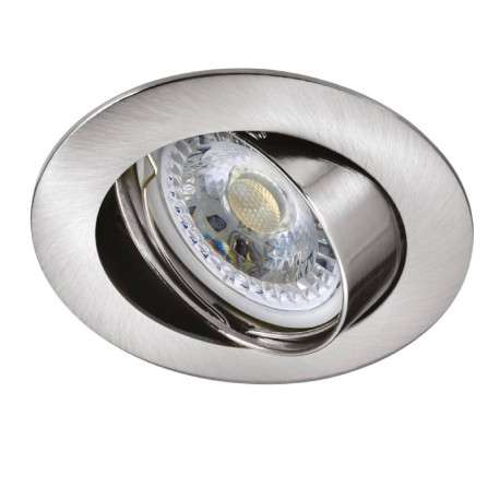 Kit spot encastré + LED GALAXY Aric - GU10 - 7W - 3000K - Nickel - Rond