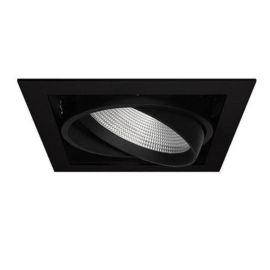 Spot encastré orientable IZA 1 SDX Indigo - 2CCT - 24W - 176x176mm - Noir - Dimmable
