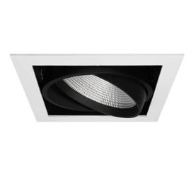 Spot encastré orientable IZA 1 SDX Indigo - 2CCT - 24W - 176x176mm - Blanc - Dimmable